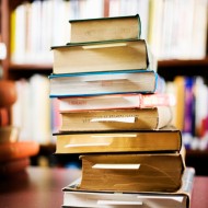 Stack of Library Books